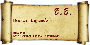 Bucsa Bagamér névjegykártya